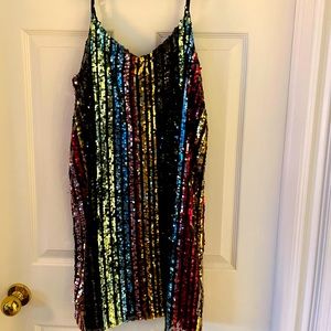 Sequined cocktail dress - perfect for holiday parties!